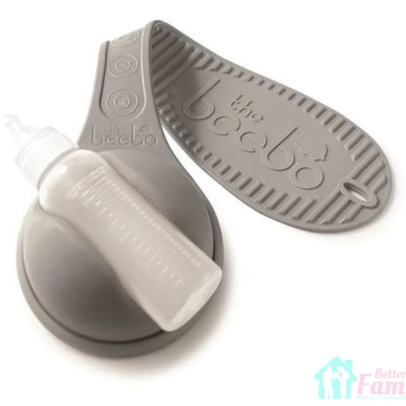 Beebo Baby Bottle Holder in Charcoal - Picture 1 of 10